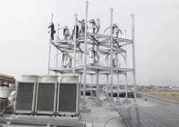 Rooftop Solar Wind Hybrid System / Vertical Axis Wind Turbine With Solar Panel